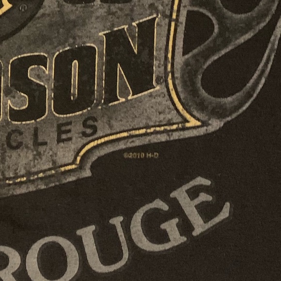 Vintage 2010 Harley Davidson Baton Rouge T Shirt - Picture 5 of 5